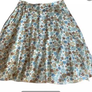 ABS Allen Schwartz a-line floral knee length fully line w tulle skirt sz 8